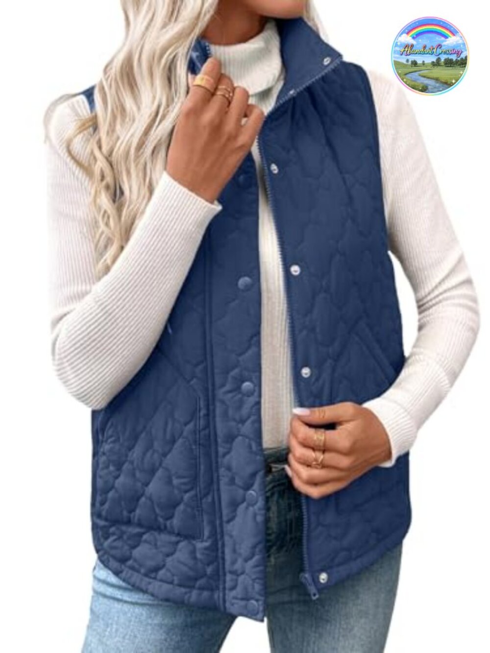 Lightweight Quilted Puffer Vest Sleeveless Zip Up Jacket